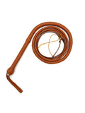 Handmade Tan Color Kangaroo Leather Indiana Jones-style Whip - Troy Blades