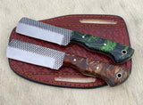 Custom handmade horse file steel bull cutter knives