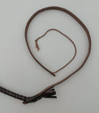 Handmade Dark Brown Kangaroo Leather Indiana Jones-style Whip