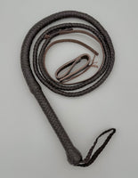 Handmade Dark Brown Kangaroo Leather Indiana Jones-style Whip - Troy Blades