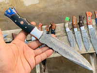 Pick your knife in Variation, Beautiful custom handmade Damascus Hunting knives