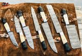 DAMASCUS BLADE HAND MADE KITCHEN/CHEF KNIFE 07 PC'S SET