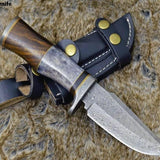 Deal of two knives with leather sheathes - Troy Blades