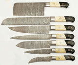 DAMASCUS BLADE HAND MADE KITCHEN/CHEF KNIFE 07 PC'S SET